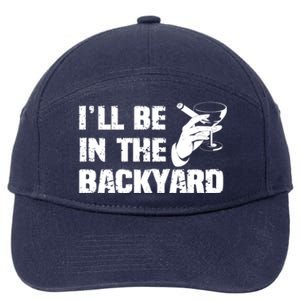 Ill Be In The Backyard Bourbon And Stogie 7-Panel Snapback Hat