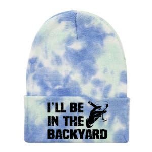 Ill Be In The Backyard Bourbon And Stogie Tie Dye 12in Knit Beanie