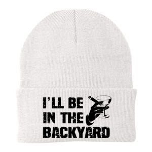 Ill Be In The Backyard Bourbon And Stogie Knit Cap Winter Beanie