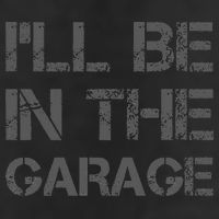 I'll Be in The Garage Mechanic Dad Joke Handyman Grandpa Fun Adult Drive Performance Visor