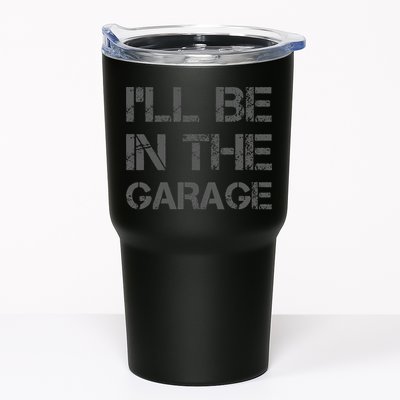 I'll Be in The Garage Mechanic Dad Joke Handyman Grandpa Fun Tumbler