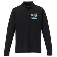 Its Better In The Bahamas Cute Bahamian Island Gift Performance Long Sleeve Polo