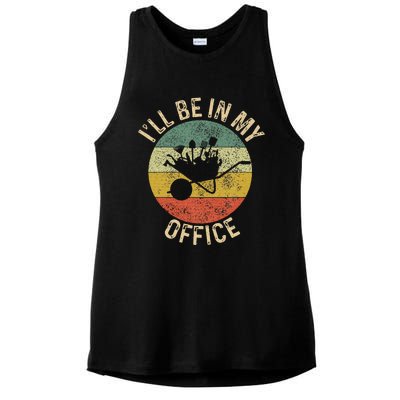 ILl Be In My Office Garden Funny Gardening Gardening Garden Ladies PosiCharge Tri-Blend Wicking Tank