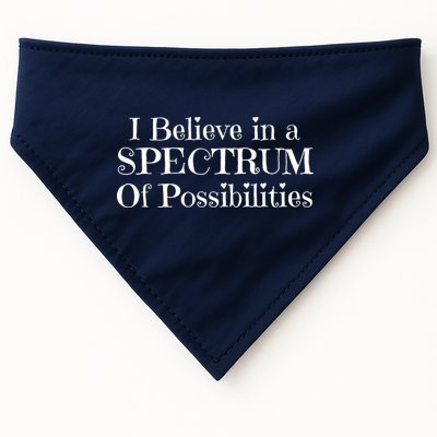 I Believe In A Spectrum Of Possibilities Autism Awareness USA-Made Doggie Bandana