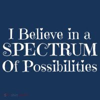 I Believe In A Spectrum Of Possibilities Autism Awareness 16 in Basic Backpack