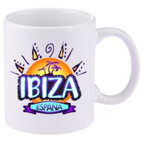 Ibiza Espana 11oz C Handle Ceramic Mug