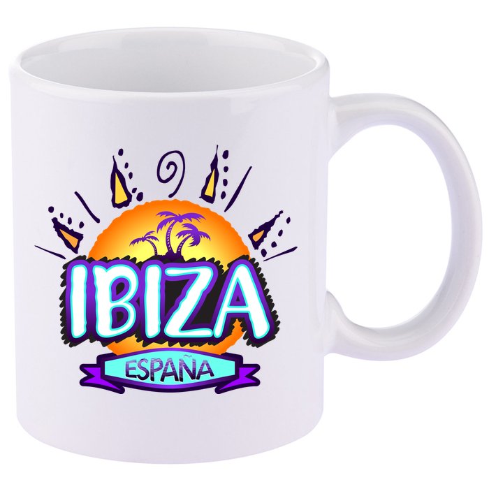 Ibiza Espana 11oz C Handle Ceramic Mug