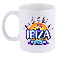 Ibiza Espana 11oz C Handle Ceramic Mug