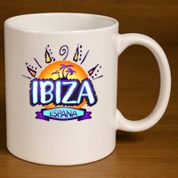 Ibiza Espana 11oz C Handle Ceramic Mug