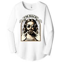 IM Back Jesus Christ Funny Easter Day Christian Women's Perfect Tri Tunic Long Sleeve Shirt