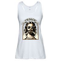 IM Back Jesus Christ Funny Easter Day Christian Ladies Essential Flowy Tank