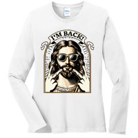 IM Back Jesus Christ Funny Easter Day Christian Ladies Long Sleeve Shirt