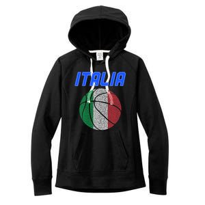 Italy Basketball Jersey Flag Italia Women's Fleece Hoodie