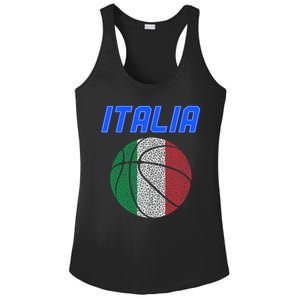 Italy Basketball Jersey Flag Italia Ladies PosiCharge Competitor Racerback Tank