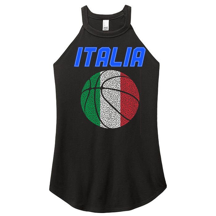 Italy Basketball Jersey Flag Italia Women's Perfect Tri Rocker Tank