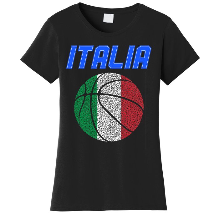 Italy Basketball Jersey Flag Italia Women's T-Shirt