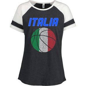 Italy Basketball Jersey Flag Italia Enza Ladies Jersey Colorblock Tee