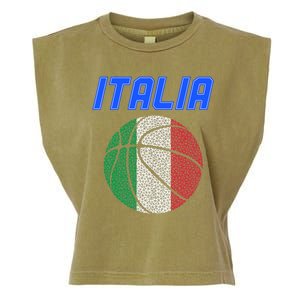 Italy Basketball Jersey Flag Italia Garment-Dyed Women's Muscle Tee