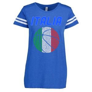 Italy Basketball Jersey Flag Italia Enza Ladies Jersey Football T-Shirt