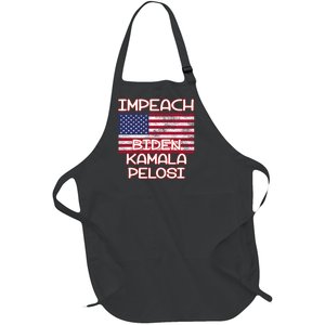 Impeach Biden Kamala Pelosi Full-Length Apron With Pockets