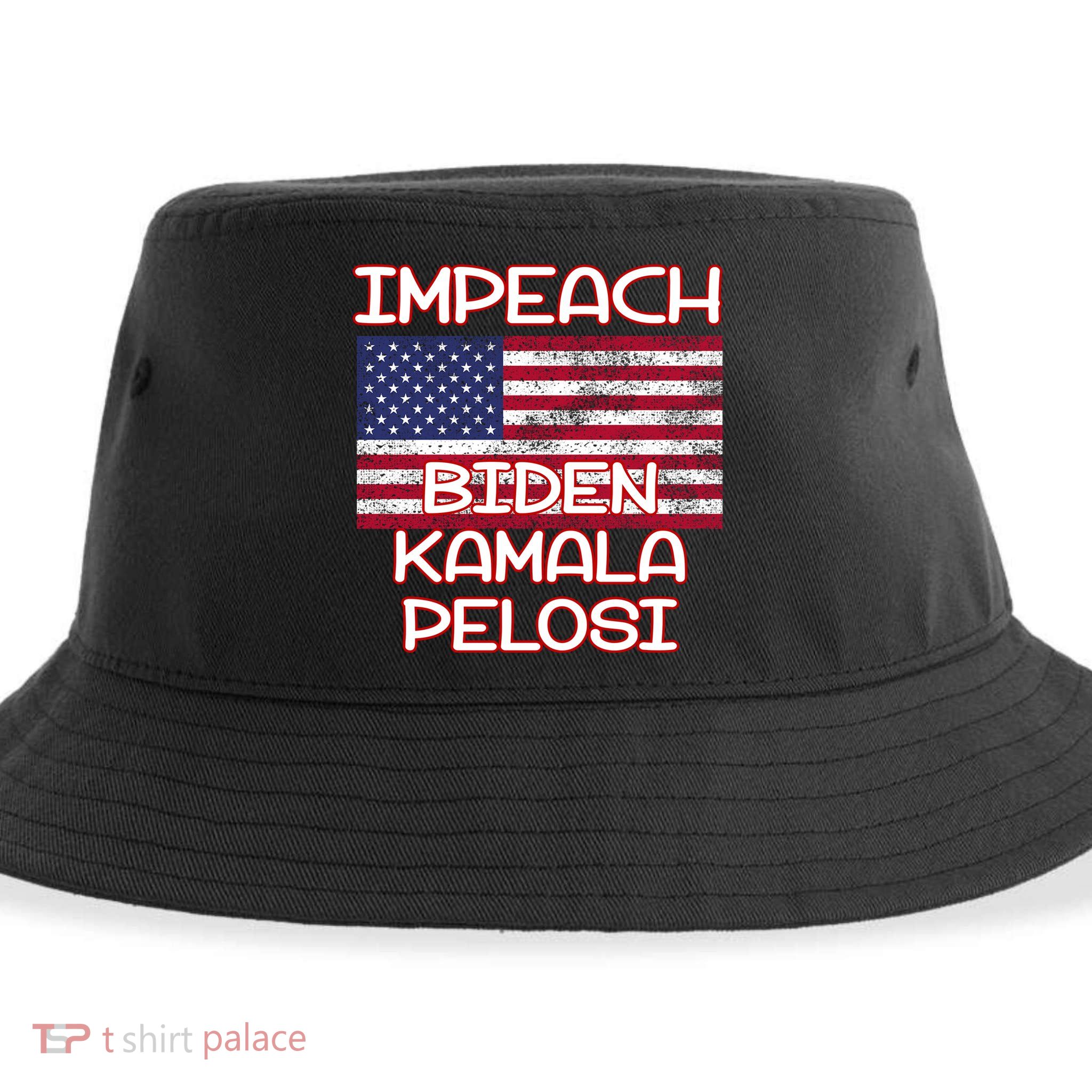 Impeach Biden Kamala Pelosi Sustainable Bucket Hat
