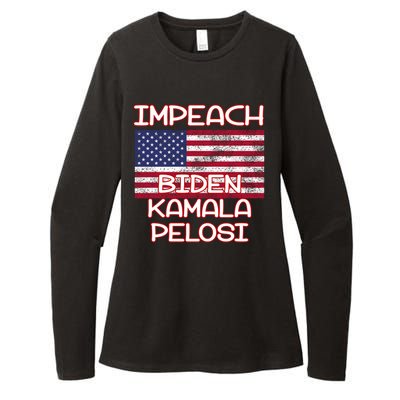 Impeach Biden Kamala Pelosi Womens CVC Long Sleeve Shirt