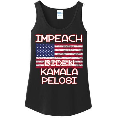 Impeach Biden Kamala Pelosi Ladies Essential Tank