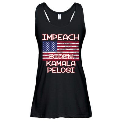 Impeach Biden Kamala Pelosi Ladies Essential Flowy Tank