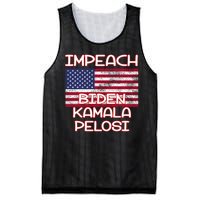 Impeach Biden Kamala Pelosi Mesh Reversible Basketball Jersey Tank