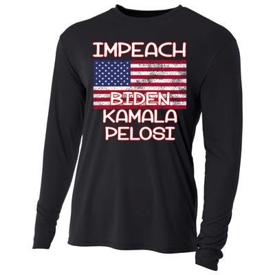 Impeach Biden Kamala Pelosi Cooling Performance Long Sleeve Crew