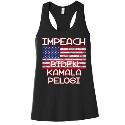 Impeach Biden Kamala Pelosi Women's Racerback Tank