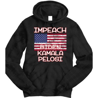 Impeach Biden Kamala Pelosi Tie Dye Hoodie