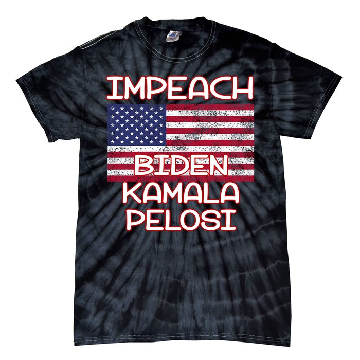 Impeach Biden Kamala Pelosi Tie-Dye T-Shirt