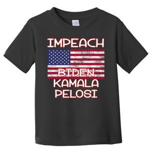 Impeach Biden Kamala Pelosi Toddler T-Shirt