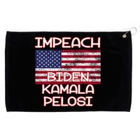 Impeach Biden Kamala Pelosi Grommeted Golf Towel