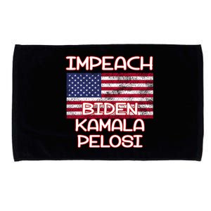 Impeach Biden Kamala Pelosi Microfiber Hand Towel