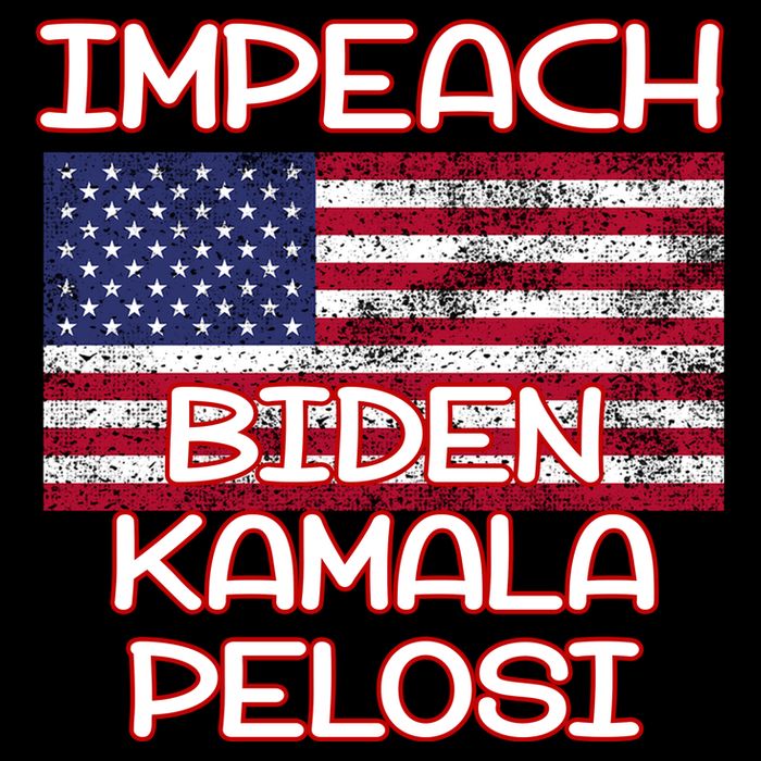 Impeach Biden Kamala Pelosi Women's V-Neck T-Shirt