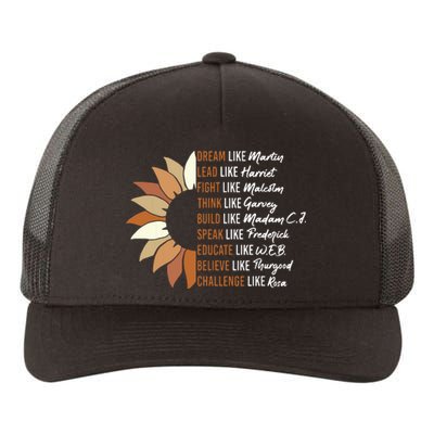 Inspiring Black Leader Black History Month Dream Like Martin Yupoong Adult 5-Panel Trucker Hat