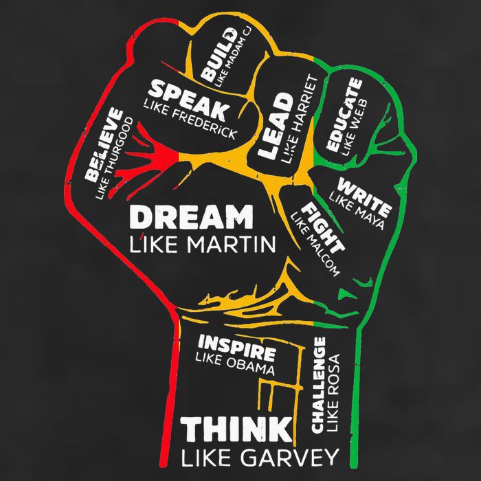 Inspiring Black Leaders Power Fist Hand BHM Adult Drive Performance Visor