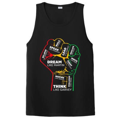 Inspiring Black Leaders Power Fist Hand BHM PosiCharge Competitor Tank