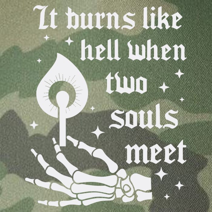 It Burns Like Hell When Two Souls Meet Legacy Tie Dye Trucker Hat