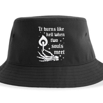 It Burns Like Hell When Two Souls Meet Sustainable Bucket Hat