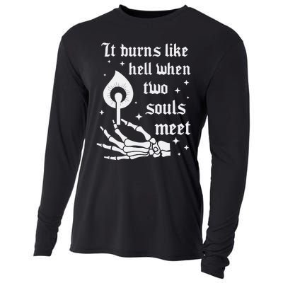 It Burns Like Hell When Two Souls Meet Cooling Performance Long Sleeve Crew