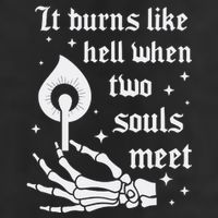It Burns Like Hell When Two Souls Meet Golf Towel