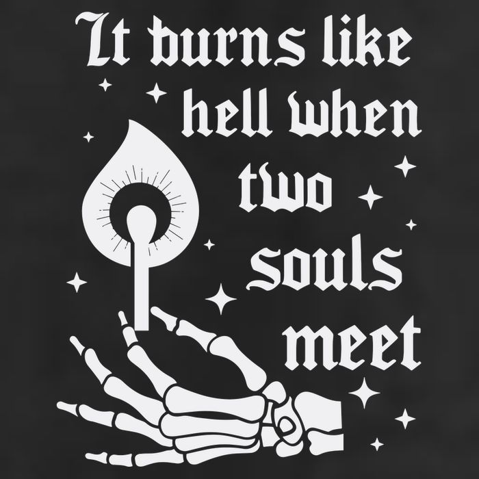 It Burns Like Hell When Two Souls Meet Golf Towel