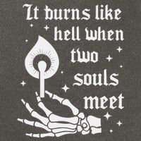 It Burns Like Hell When Two Souls Meet Cotton Canvas Backpack