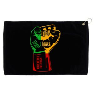 Inspiring Black Leaders Fist Black History Month Funny Gift Grommeted Golf Towel