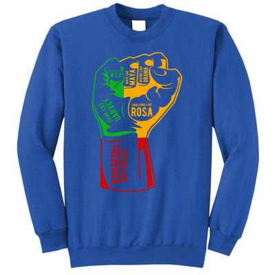 Inspiring Black Leaders Fist Black History Month Funny Gift Sweatshirt