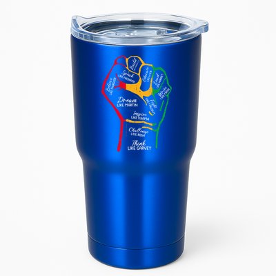 Inspiring Black Leaders Power Fist Hand Black History Month Tumbler
