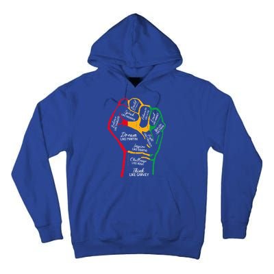 Inspiring Black Leaders Power Fist Hand Black History Month Tall Hoodie